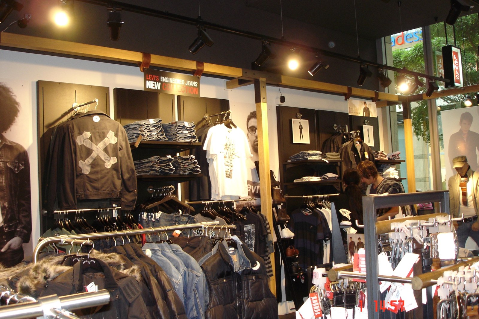 Levi's apparel store interior