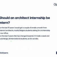 Should an Architect Internship be Intern?